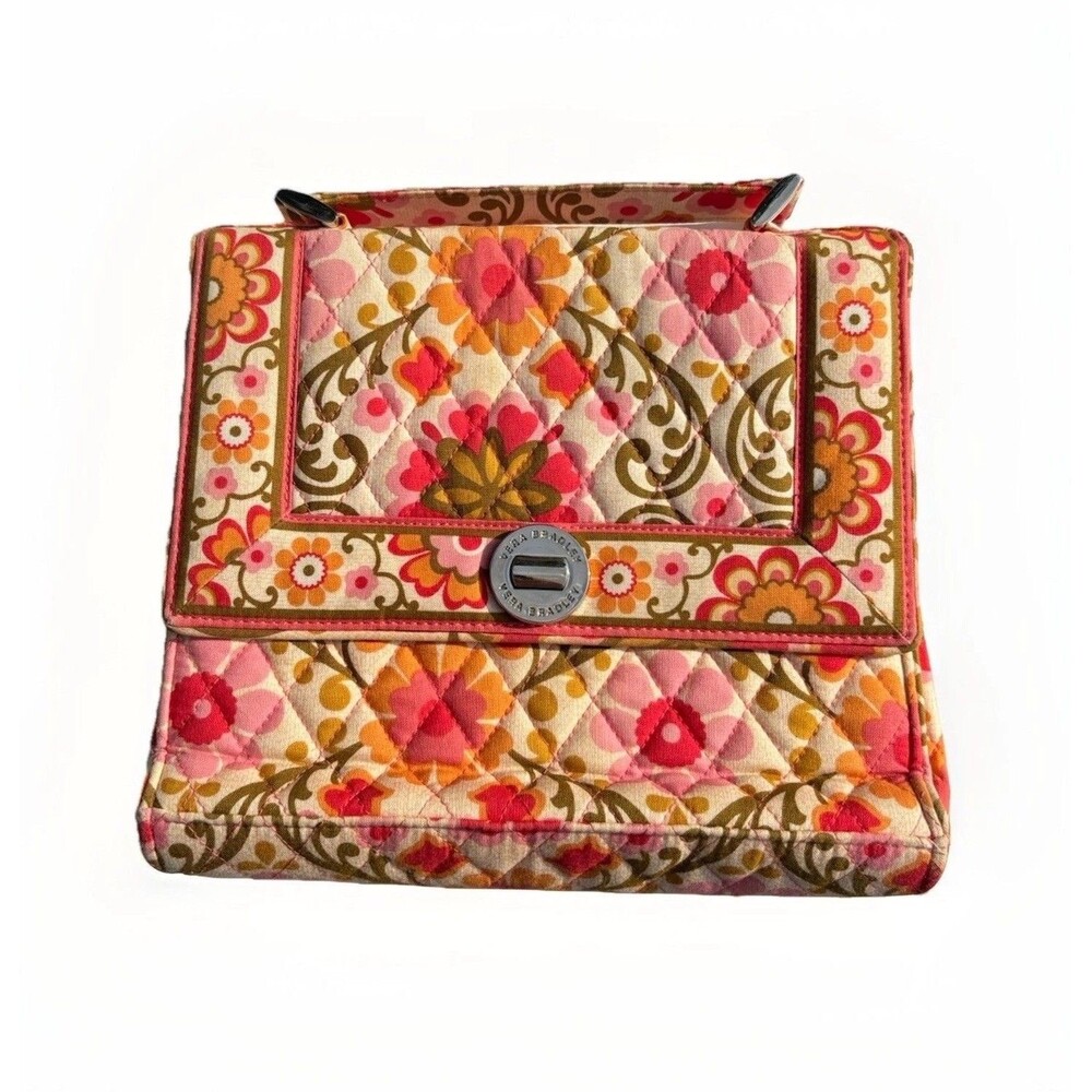 Vera Bradley Folkloric Shoulder Bag Quilted Floral Retired Pattern Purse